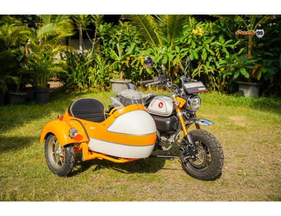 Sidecar Kit for Honda Monkey Yellow Classic Edition